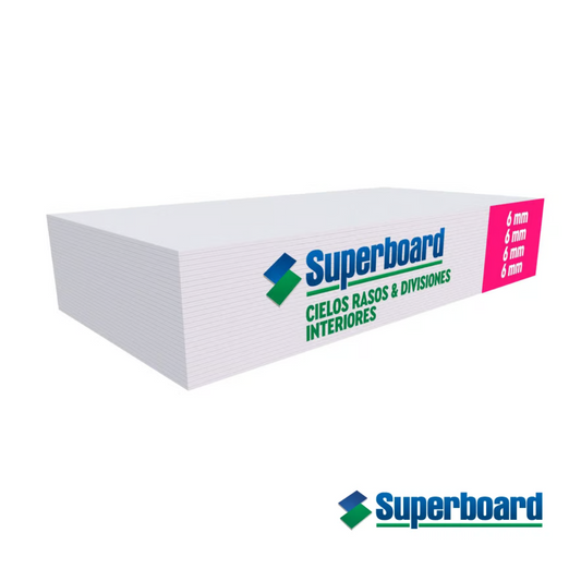 Fibrocemento Superboard ST 6mm