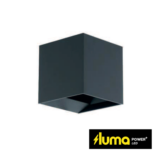 Aplique LED Cuadrado Negro